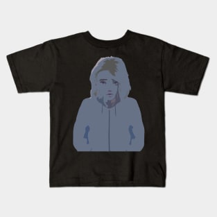 Abstract Girl in Sweater Kids T-Shirt